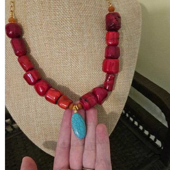 Minu MJ Statement Necklace ~ Must -have for Fashinistas! Boho Eclectic Oiriginal - Picture 4 of 14